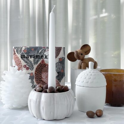 Pumpa ljusstake vit - Bild 2