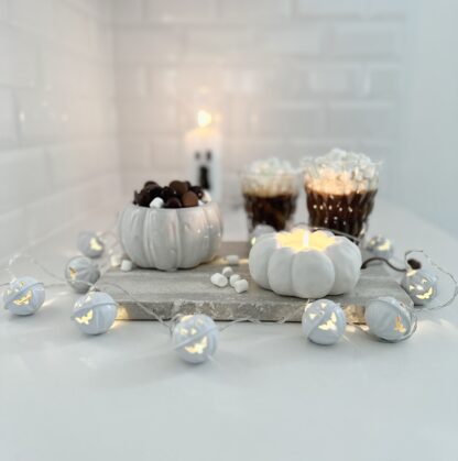 Pumpa ljusstake vit - Bild 11