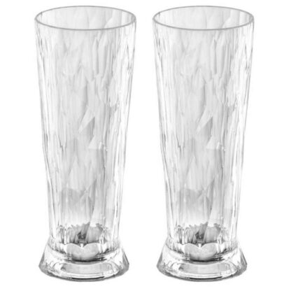 Miljövänliga plastglas, Ölglas (2 st)