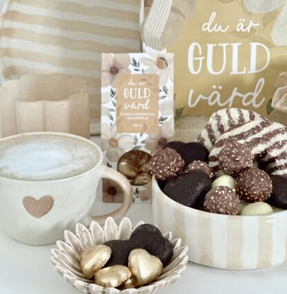 Chokladhjärtan "Du är guld värd" - Bild 7