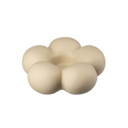 Ljusstake Blomma Värmeljus/blockljus, nude