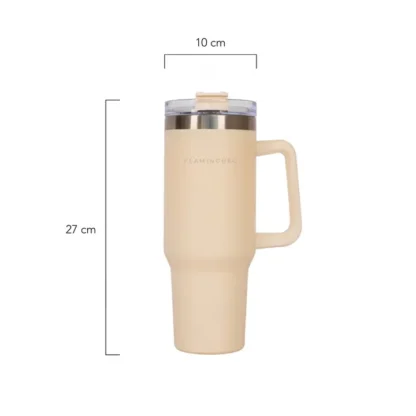 Termosflaska Beige XL, rostfritt stål - Bild 7