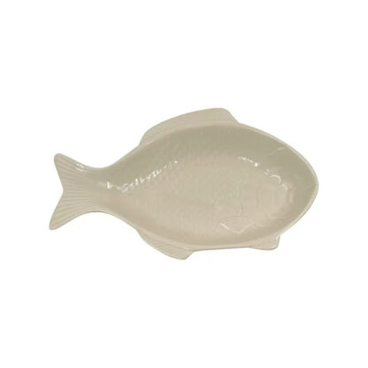 Serveringsskål Fisk, beige