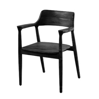 Stol York, svart teak