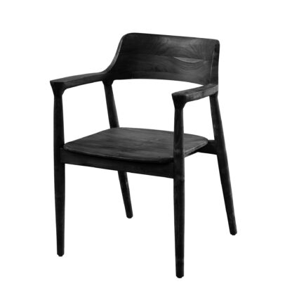 Stol York, svart teak