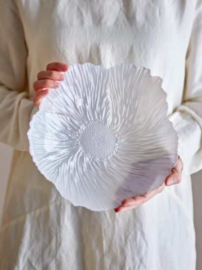Skål Iani Bloomingville, vitt glas - Bild 4
