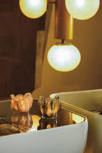 Ljuslykta Anita, beige L - Bild 2