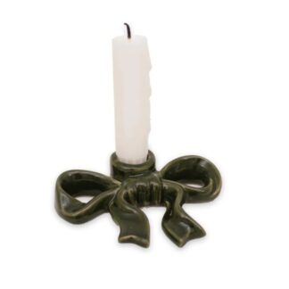 Ljusstake Rosett Fenja L, grön