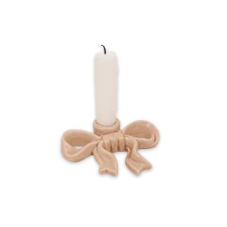Ljusstake Rosett Fenja M, beige