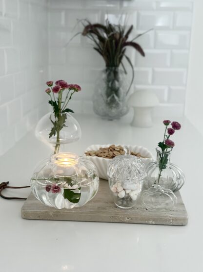Ljuslykta pumpa glas, Mörby - Bild 7