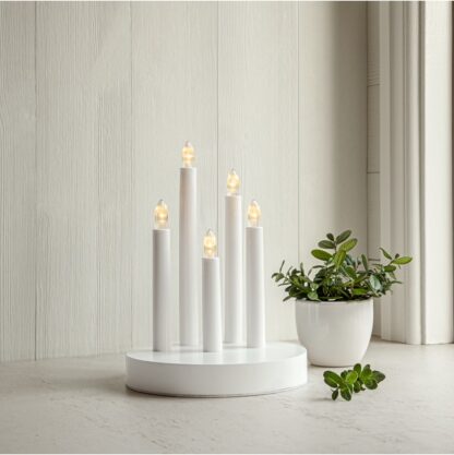 Adventsljusstake Doris Vit, batteridriven - Bild 2