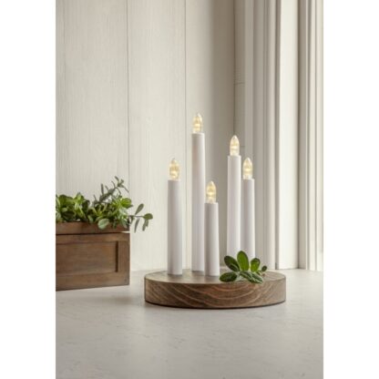 Adventsljusstake Doris brun, batteridriven - Bild 4