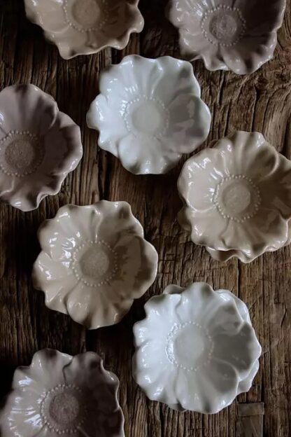 Blomstra skål, sand - Bild 4