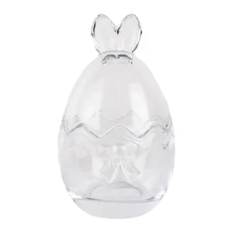 Glasskål med lock, Bunny rosett