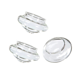 Flytkopp för värmeljus, glas (3st)