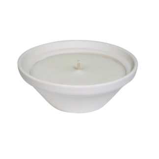 Myggljus i terakottakruka, vitt L