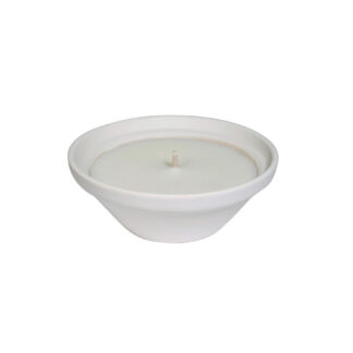 Myggljus i terakottakruka, vitt M