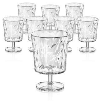 Vinglas Crystal Club, okrossbart, 100% återvunna (8st)